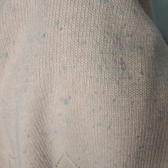 Vintage 80s Pastel Pink Knit Oversized Cozy Barbiecore Sweater XL - Picture 12 of 13